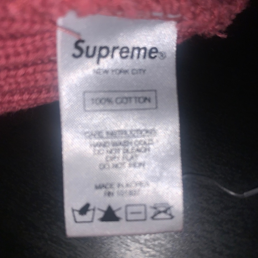 Pink supreme beanie